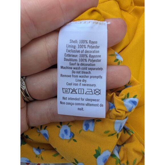 Janie And Jack Girls Floral Ruffle Trim Jumpsuit Sz 3 Sun Shower Floral Yellow - Picture 5 of 6